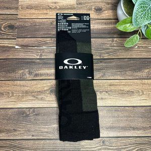 NWT Oakley Adapting RC Long Socks Size Large (Black Green) *Unopened* Unisex
